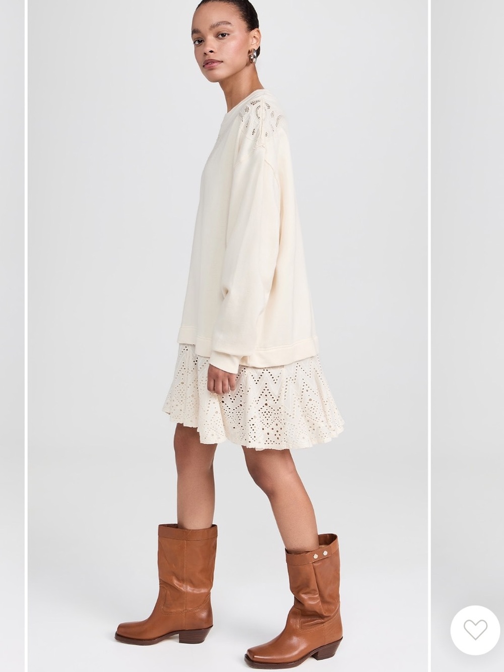 Free People Prairie Sweatshirt Dress size M - Picture 3 of 9